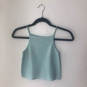Light blue urban outfitters cropped tank top